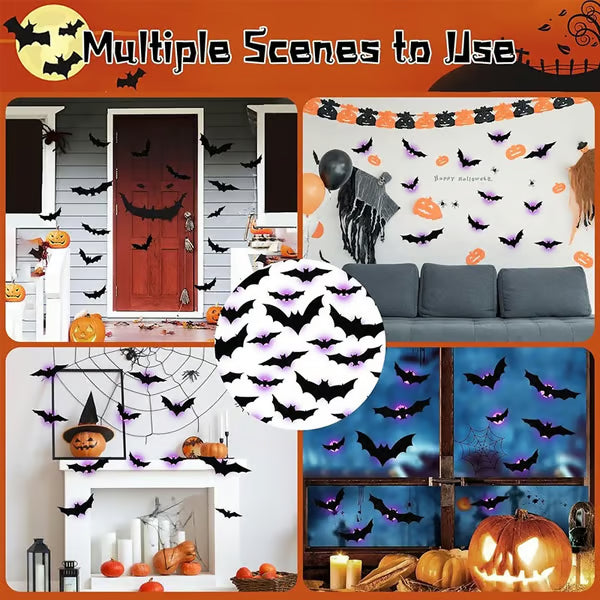 💥💥🦇Halloween 3D Lighted Bats🦇LHT🦇