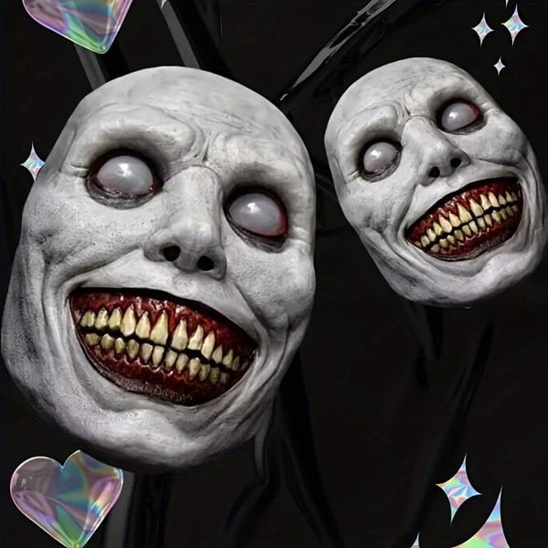 Halloween Decorations -Scary Zombie Mask Set, Halloween Costume Accessory, Creepy Clown & Demon Design VNP