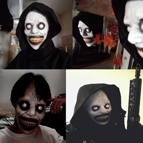 Halloween Decorations -Scary Zombie Mask Set, Halloween Costume Accessory, Creepy Clown & Demon Design VNP