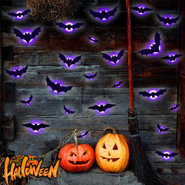 💥💥🦇Halloween 3D Lighted Bats🦇LHT🦇