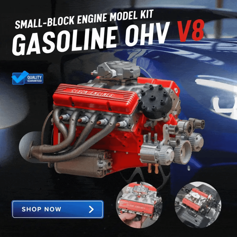 🎉Last Day Promotion 50% OFF🔥-Gasoline OHV V8 Small-block Engine Model Kits-🔥LHT🔥