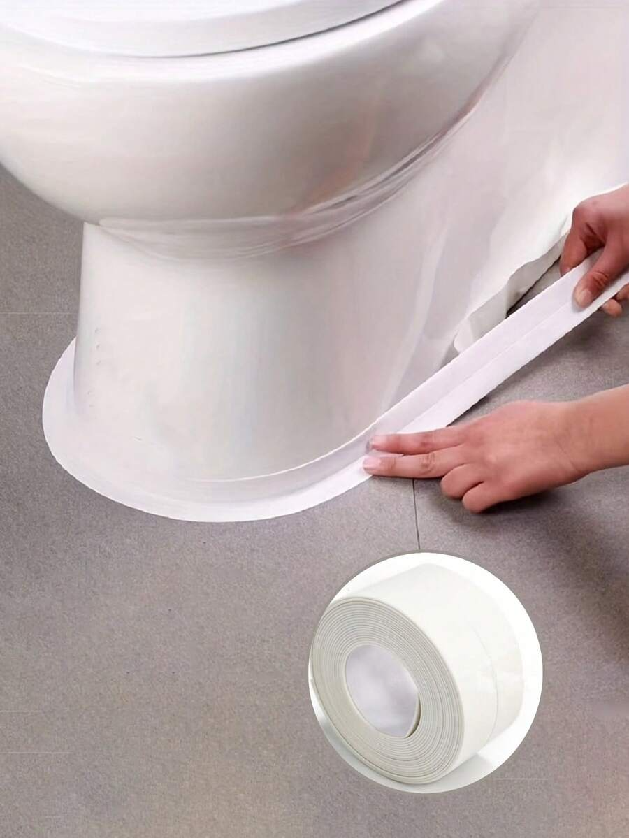 1 Roll 7m Waterproof & Anti-Mold Toilet Sealing Tape, Self-Adhesive Sealing Strip For Kitchen And Bathroom