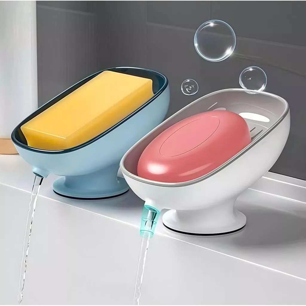 1pc Double-Layer Suction Cup Soap Dish
