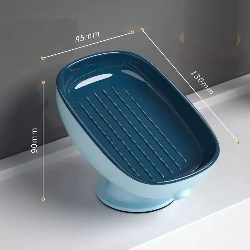 1pc Double-Layer Suction Cup Soap Dish