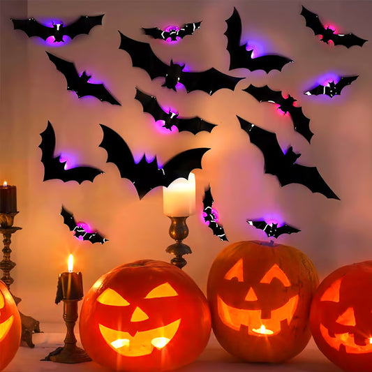 💥💥🦇Halloween 3D Lighted Bats🦇LHT🦇